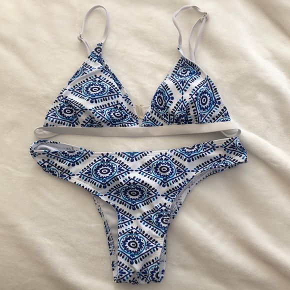 Other - Blue print bathing suit